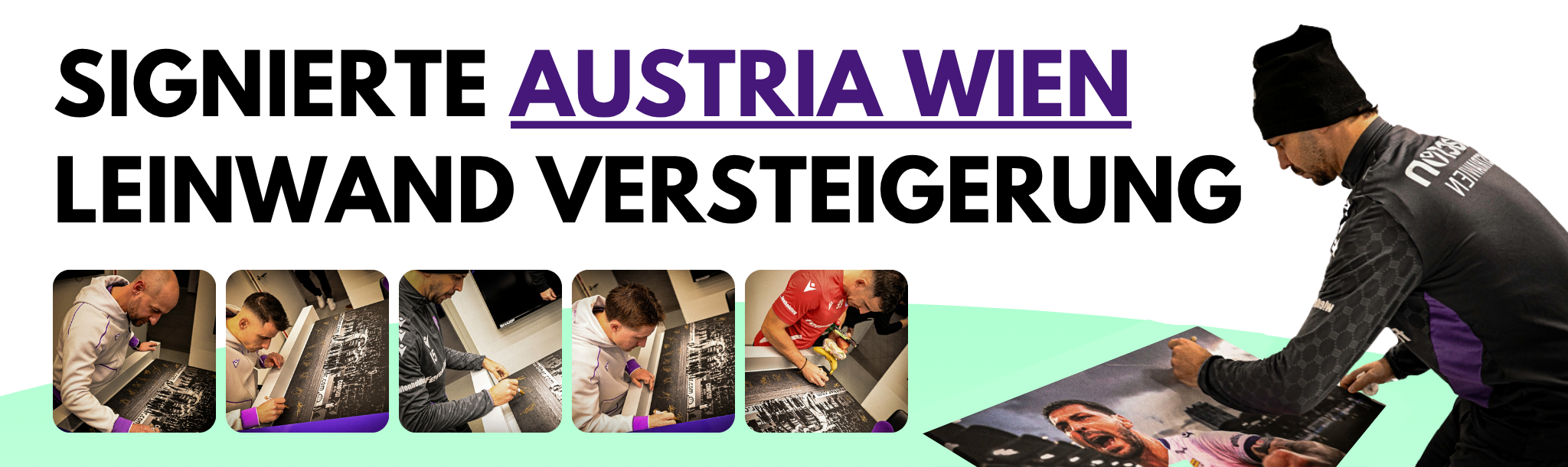 Austria Wien Leinwand Versteigerung