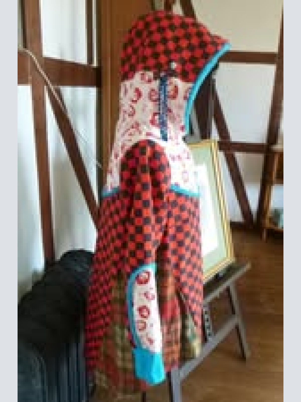 Oversize Jeacke Punk Sculls rot/schwarz kariert