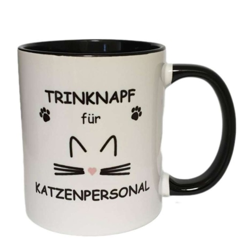 Tasse "Trinknapf für Katzenpersonal"