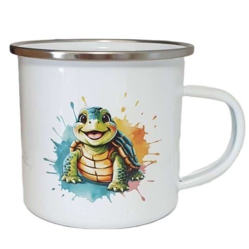 Emailletasse - Schildkröte