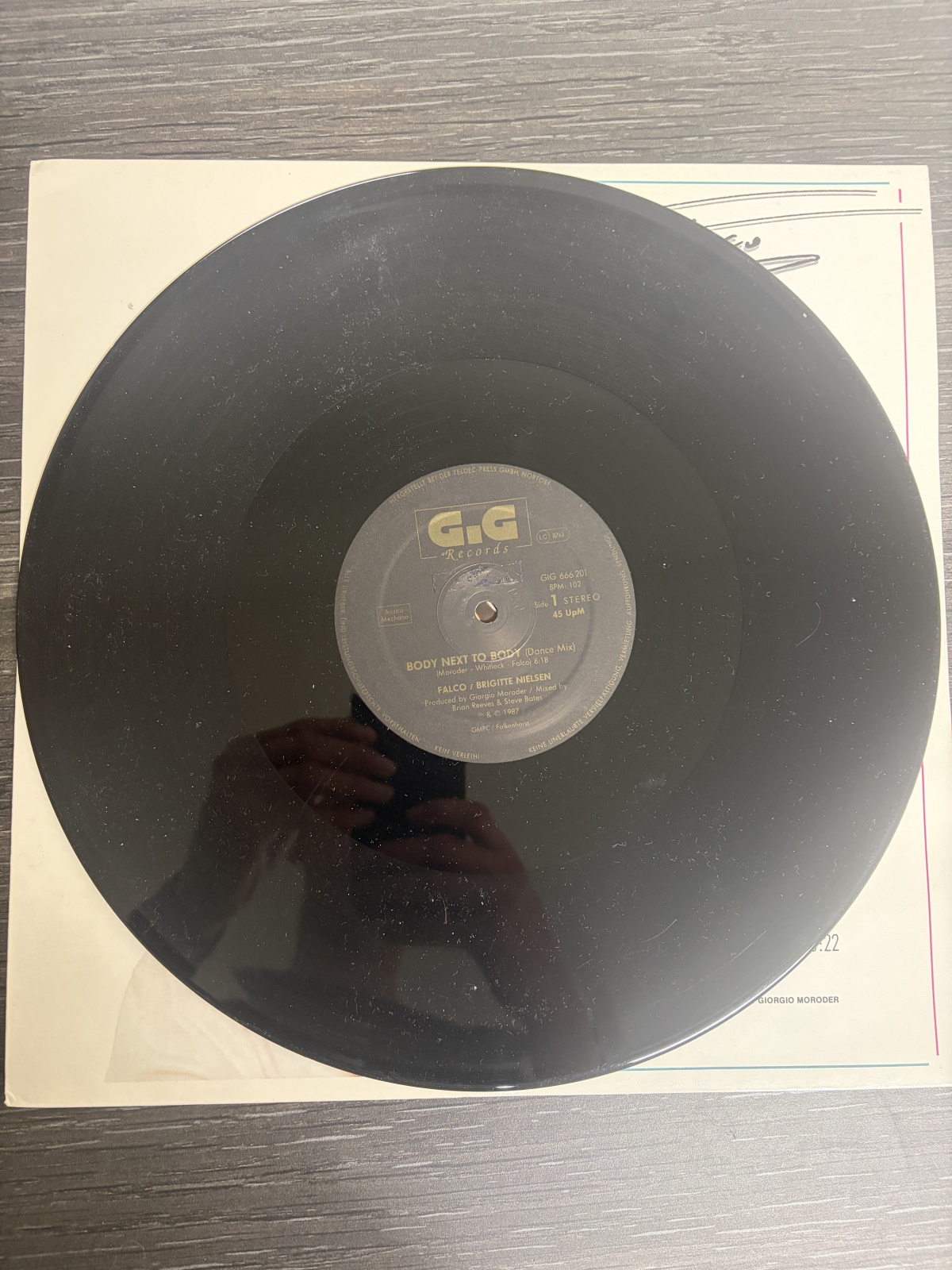 Falco – Body Next To Body / 12 MAXI / SIGNIERT