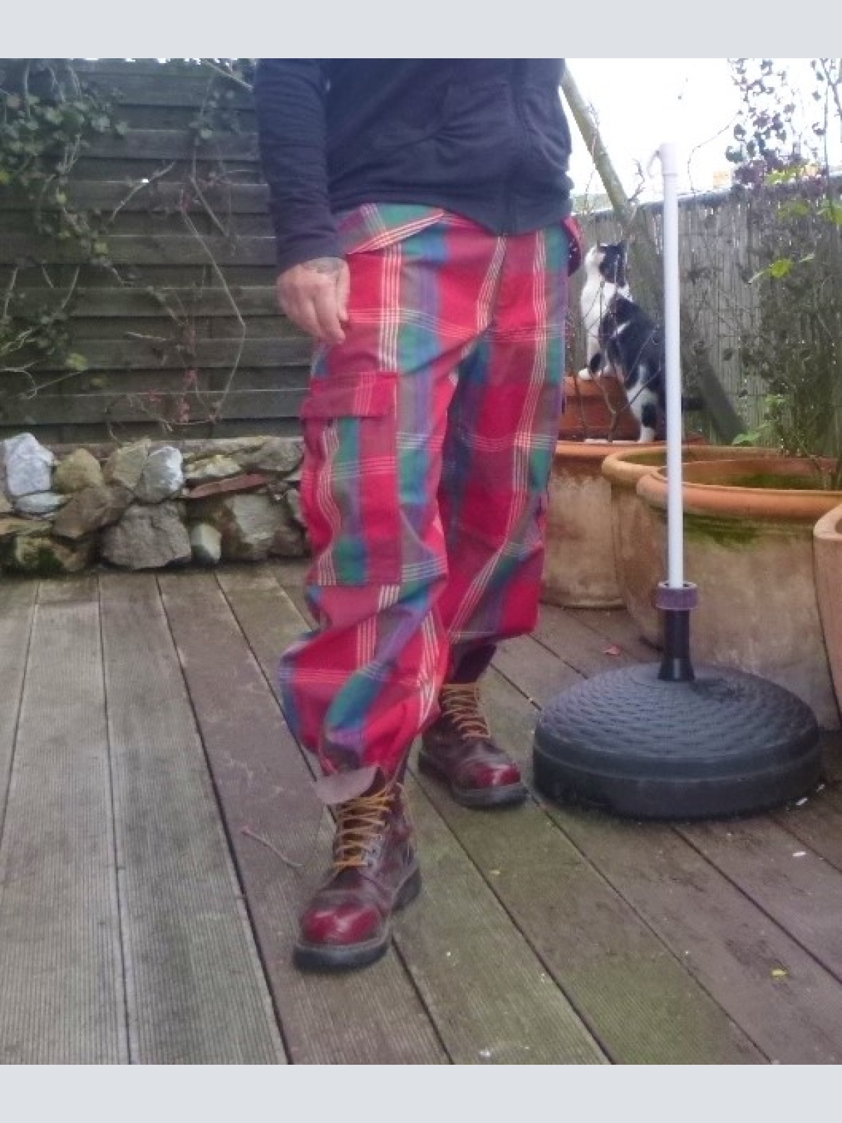 Cargohose M65 Darkworld Vintage Trousers kariert UNISEX!