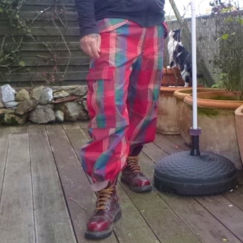 Cargohose M65 Darkworld Vintage Trousers kariert UNISEX!