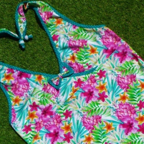 Neckholder Top Shirt Hawaii