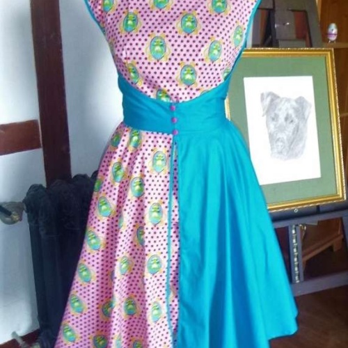 Rockabills Fiefties Kleid Frosch Arthur