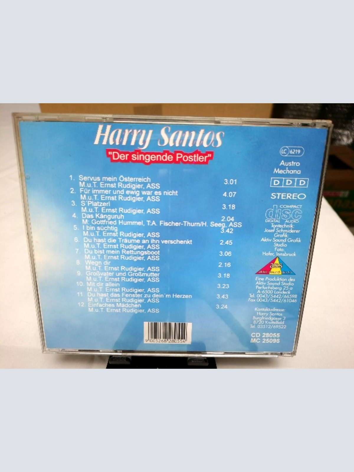 CD / Harry Santos - Du hast das Fenster zu deinm Herzen