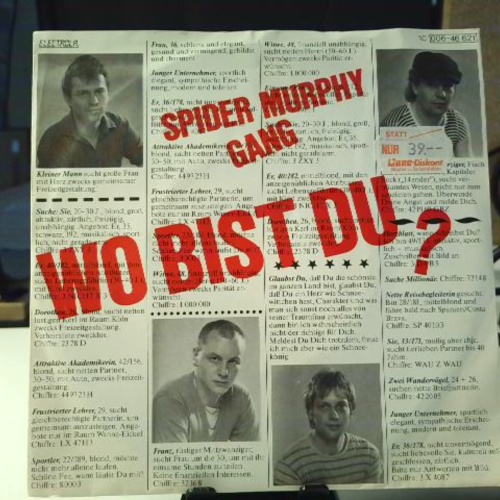 SINGLE / Spider Murphy Gang – Wo Bist Du?