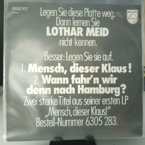 SINGLE / Lothar Meid – Mensch, Dieser Klaus!