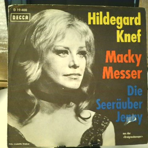 SINGLE / Hildegard Knef – Macky Messer / Die Seeräuber Jenny