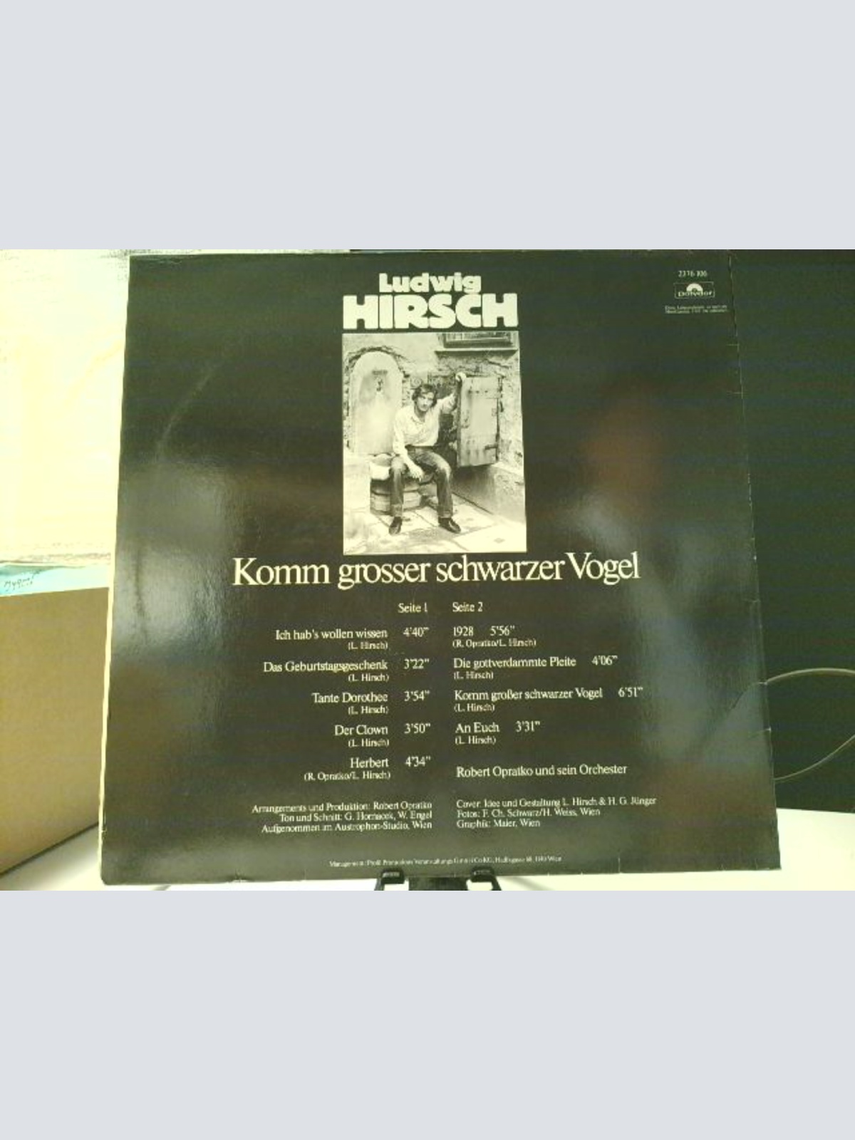 LP / Ludwig Hirsch – Komm Großer Schwarzer Vogel