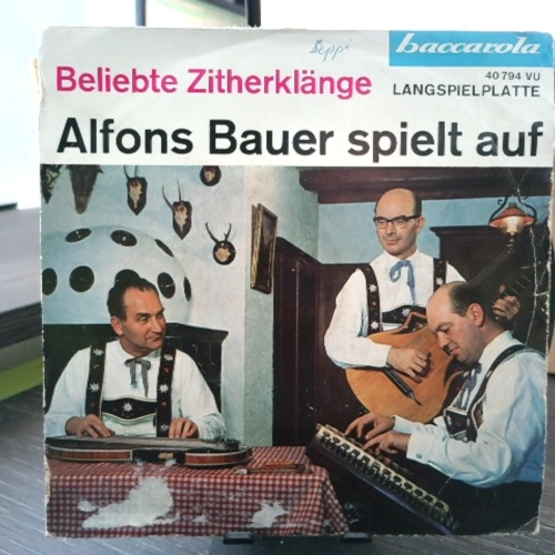 SINGLE / Alfons Bauer Und Seine Solisten* – Alfons Bauer Spielt Auf (Beliebte Zitherklänge)
