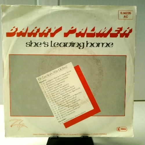SINGLE / Barry Palmer – She's Leaving Home