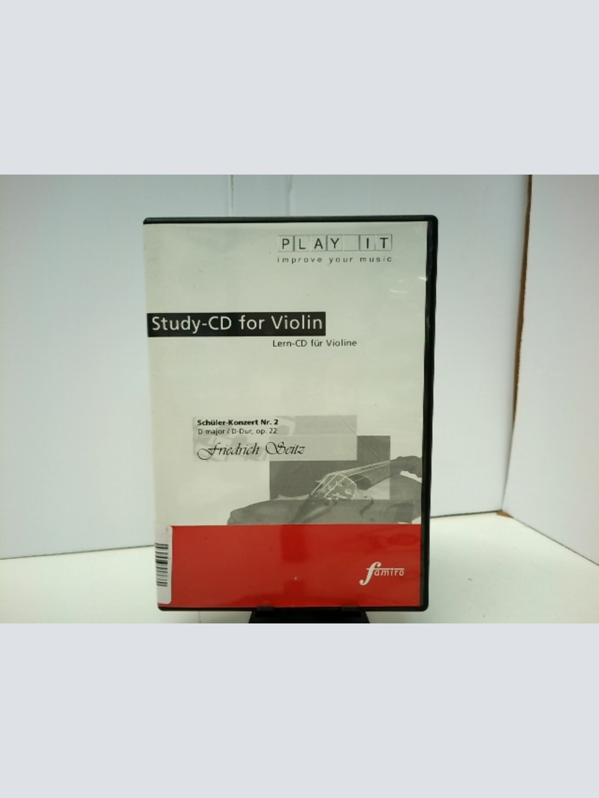 DVD / Schüler-Konzert Nr. 2, op. 22, D-Dur: PLAY IT - improve your music Lern-CD für Violine mit Klavierbegleitung