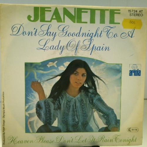 SINGLE / Jeanette (6) – Don't Say Goodnight To A Lady Of Spain