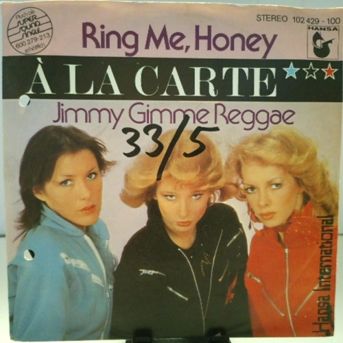 SINGLE / À La Carte – Ring Me, Honey