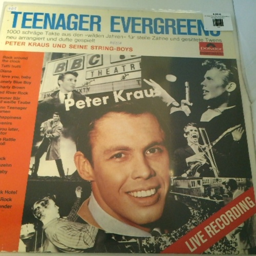 LP / Peter Kraus Und Seine String-Boys – Teenager Evergreens