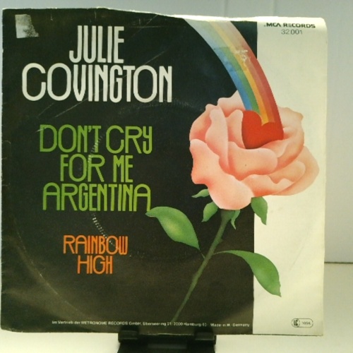 SINGLE / Julie Covington – Don't Cry For Me Argentina