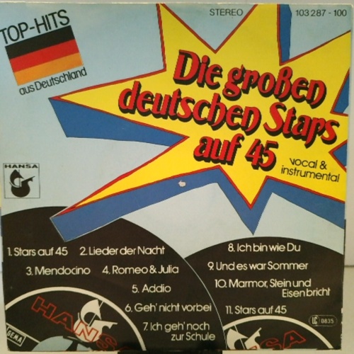 SINGLE / Die großen deutschen Stars auf 45 – Die Großen Deutschen Stars Auf 45