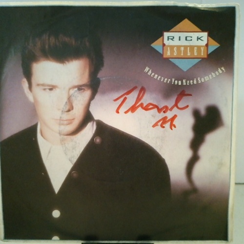 SINGLE / Rick Astley – Whenever You Need Somebody