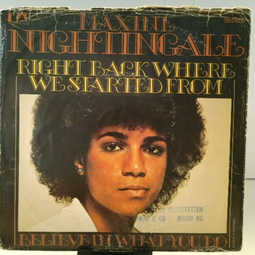 SINGLE / Maxine Nightingale – Right Back Where We Started From
