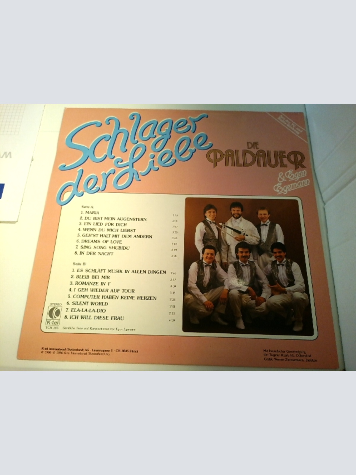 LP / Die Paldauer & Egon Egemann – Schlager Der Liebe