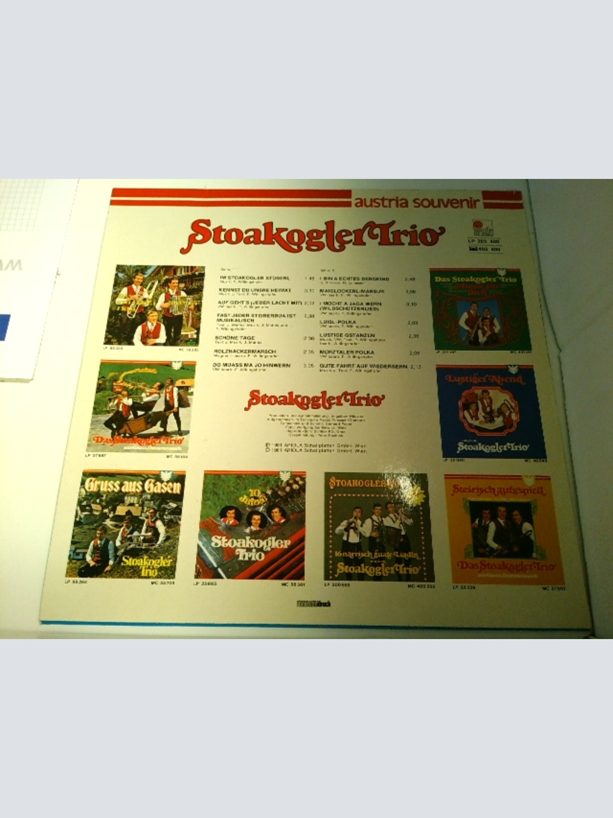 LP / Stoakogler Trio – Im Stoakogler Stüberl Mit Dem Stoakogler Trio