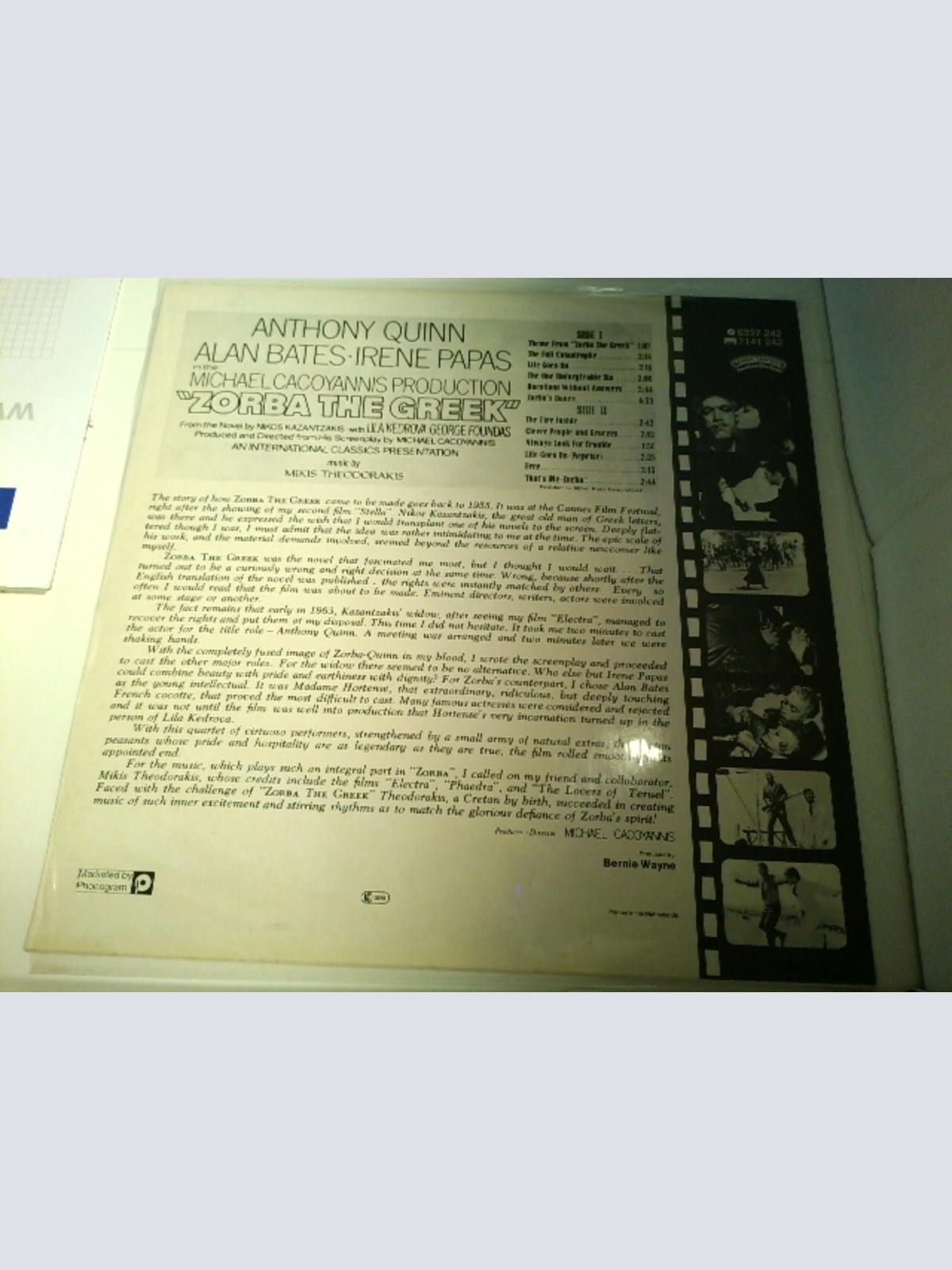 LP / Mikis Theodorakis – Zorba The Greek (Original Soundtrack Album)