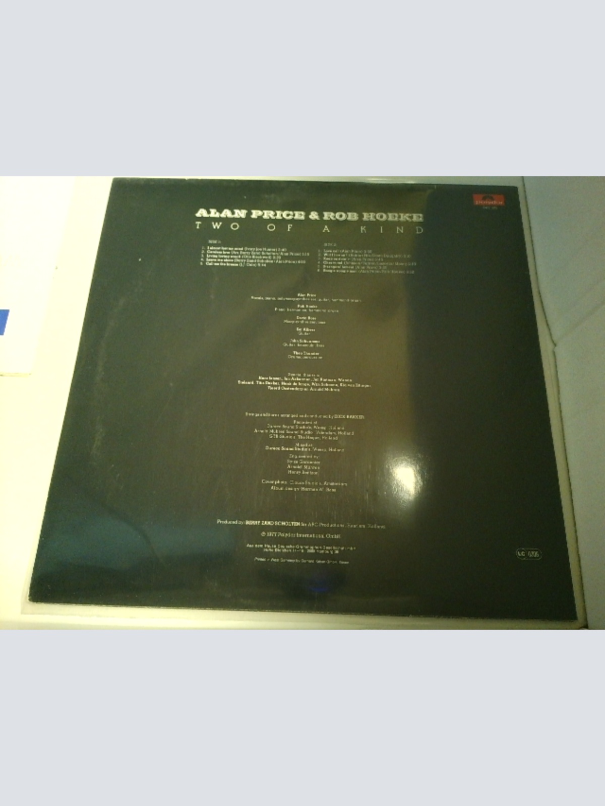LP / Alan Price & Rob Hoeke – Two Of A Kind