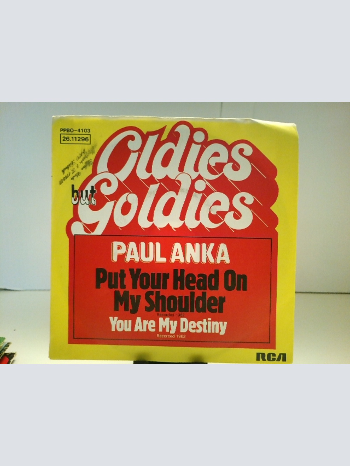 SINGLE / Paul Anka – Put Your Head On My Shoulder / You Are My Destiny