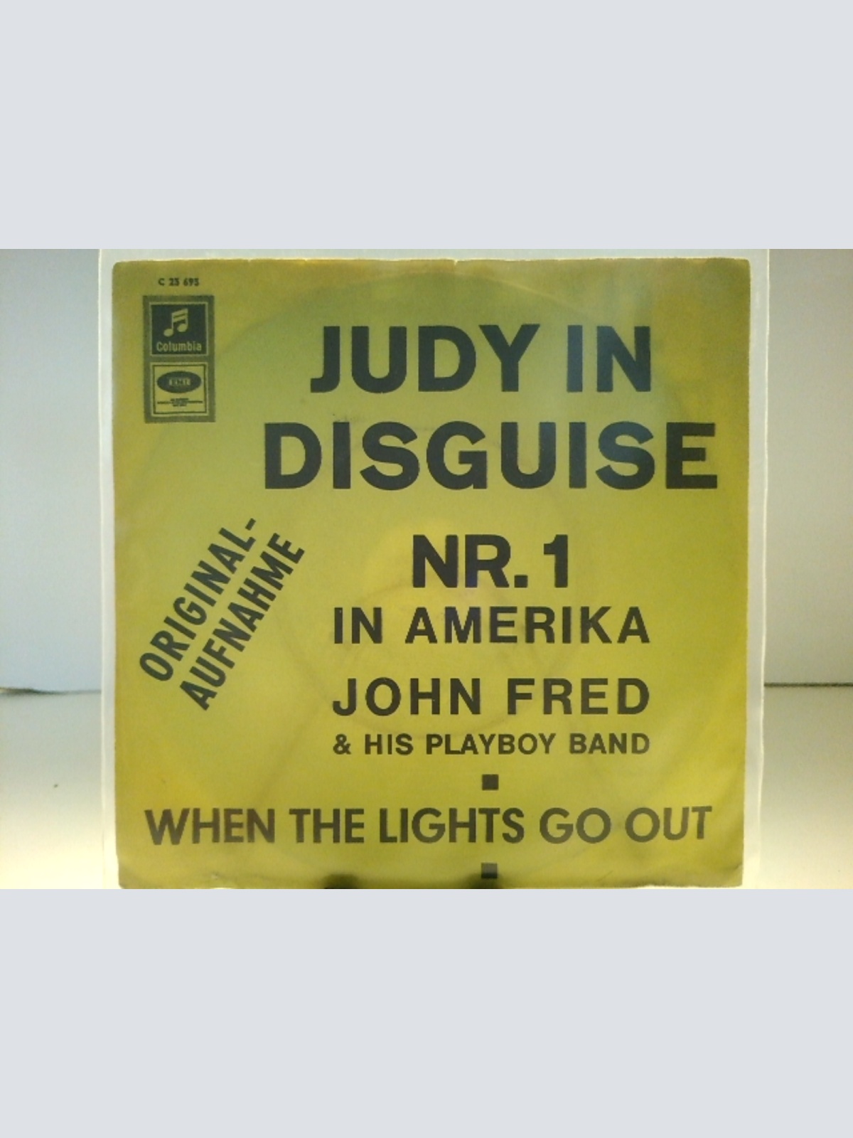 SINGLE / John Fred & His Playboy Band – Judy In Disguise / When The Lights Go Out