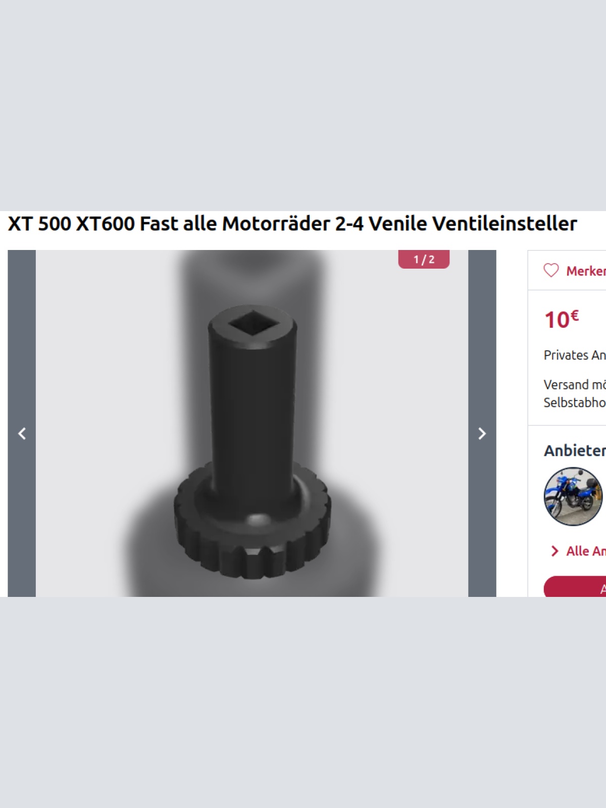 XT 500 XT600 Fast alle Motorräder 2-4 Venile Ventileinsteller