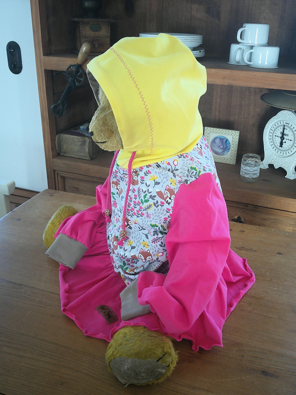 Kapuzen Tunika mit Rüschensaum "Fuchsliebe"