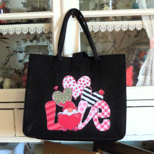Filztasche Einkaufstasche Tragetasche Freizeittasche  "Love"