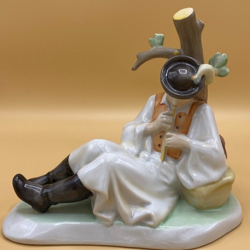 Alte Porzellanfigur Hirte Zsolnay Hungary