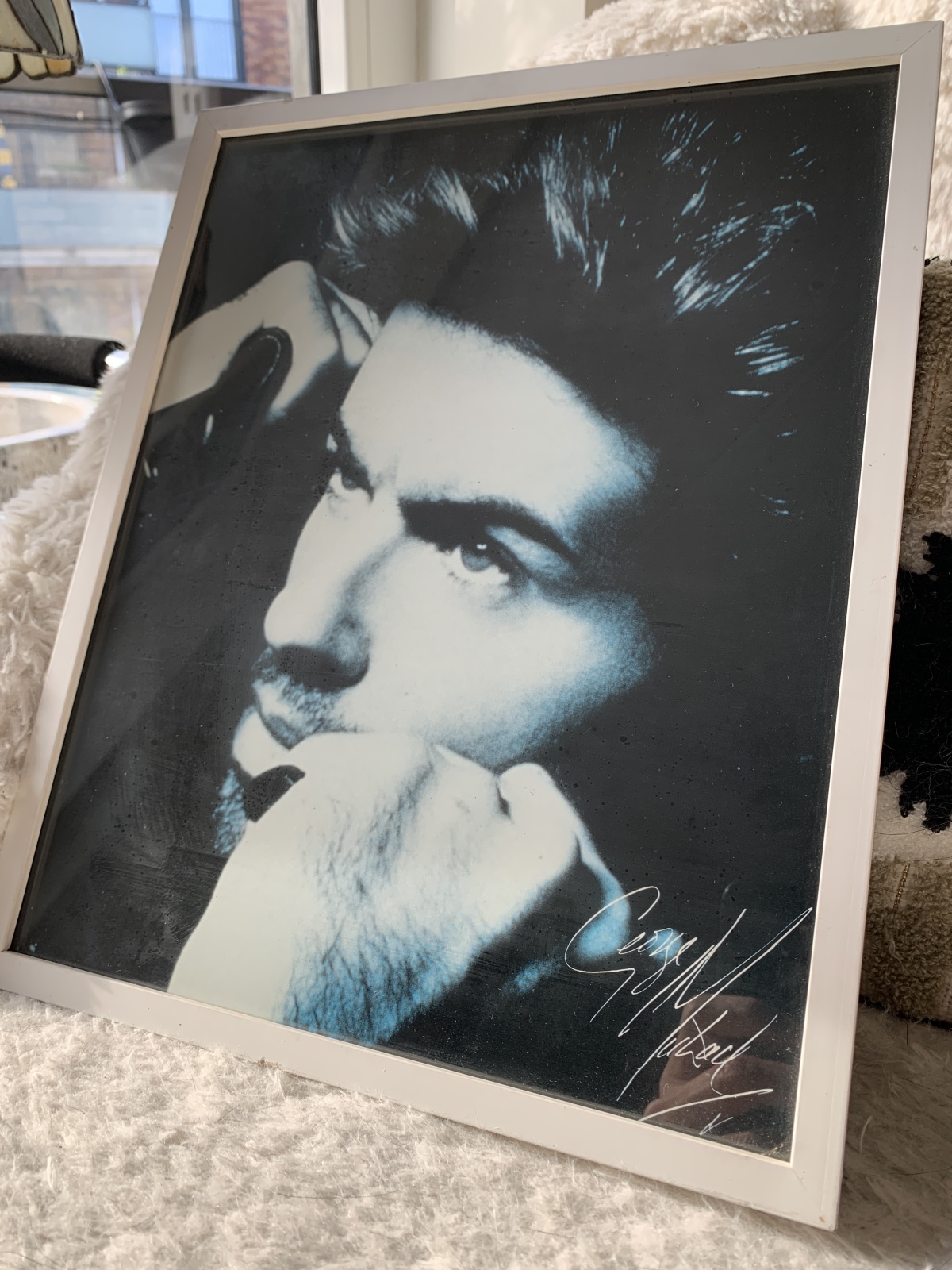 George Michael - Gesigneerd - Vintage Foto/Poster