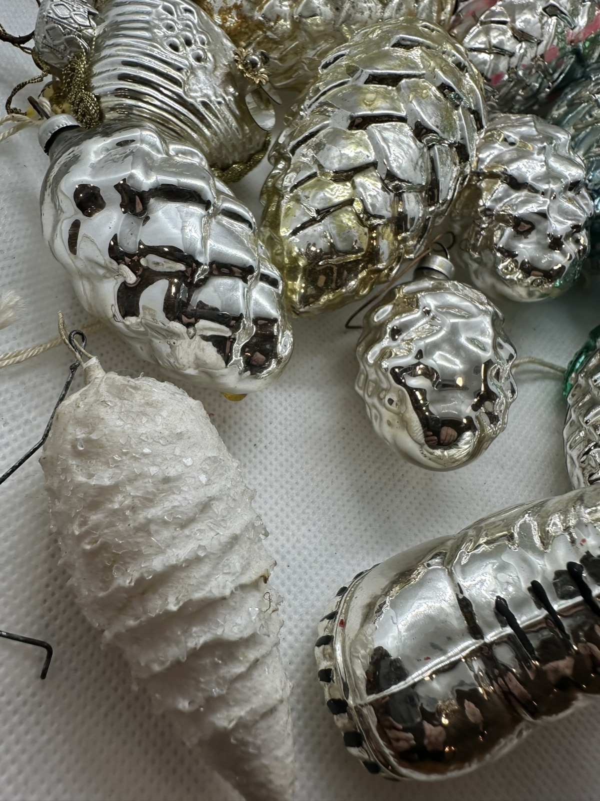 Konvolut vintage Christbaumschmuck