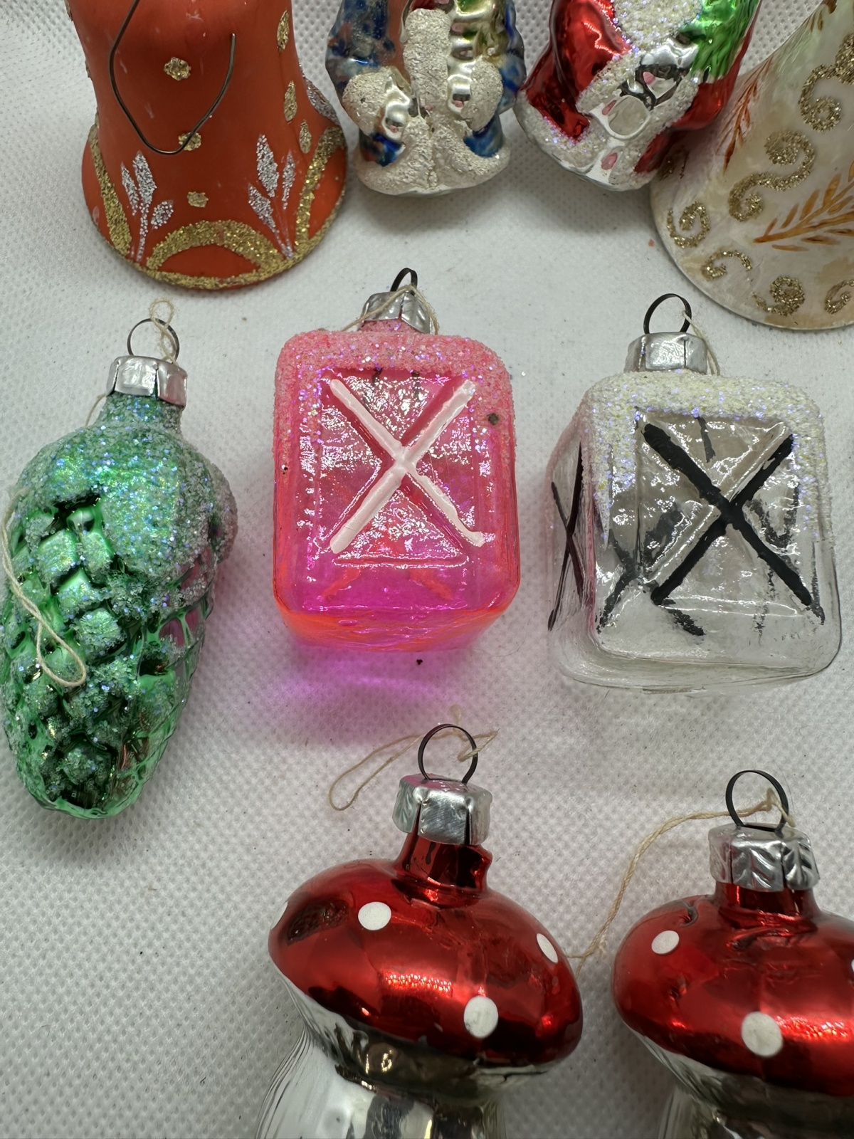 Konvolut vintage Christbaumschmuck Glasschmuck