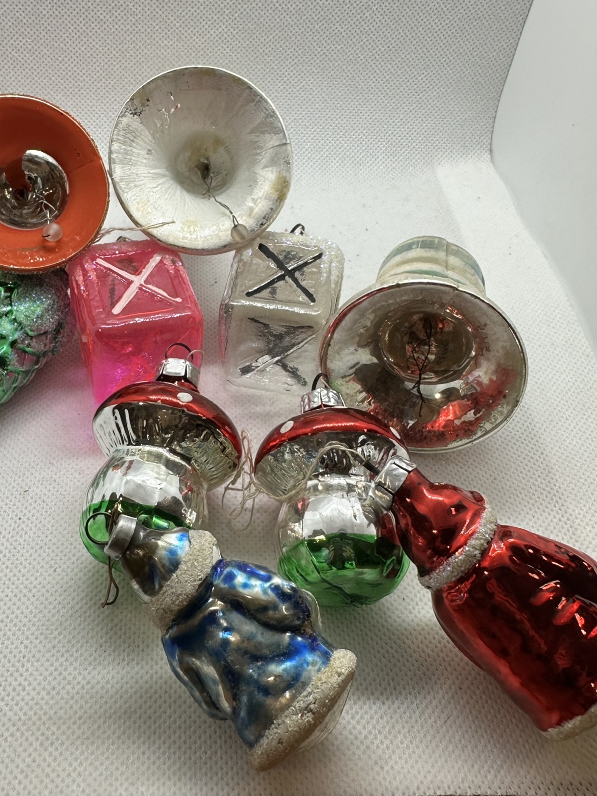 Konvolut vintage Christbaumschmuck Glasschmuck