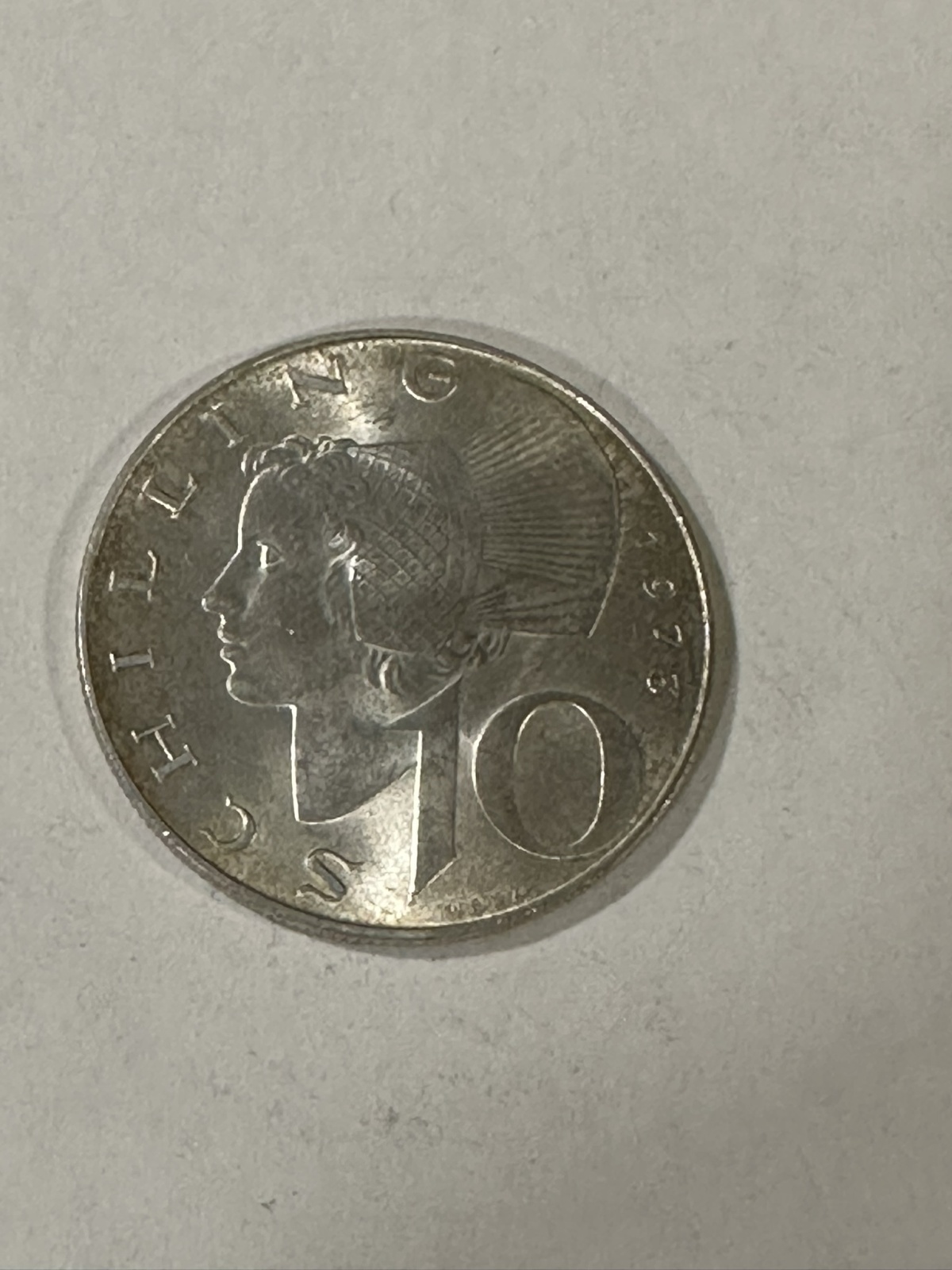 10 Schilling Münze Silber