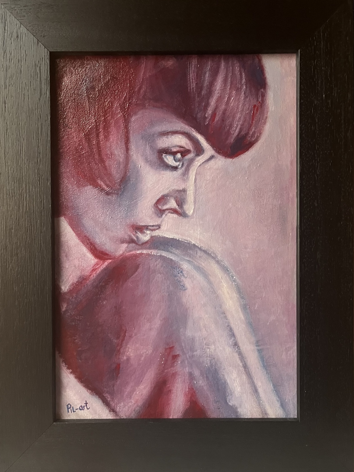 Frau in Lila - Pilart