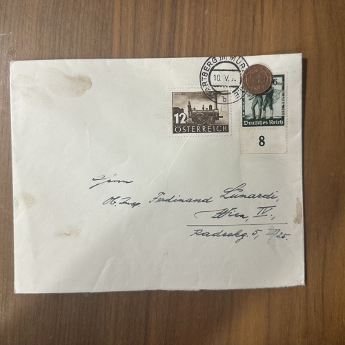 Misch-Brief von 1938