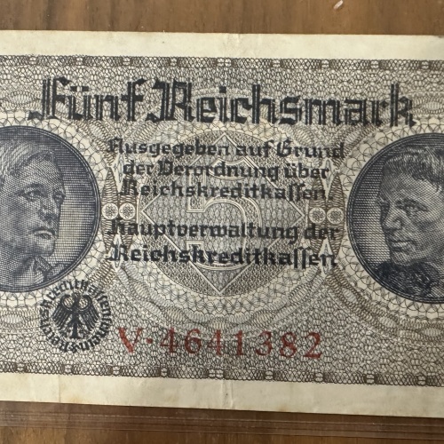 5 Reichsmarkbanknote