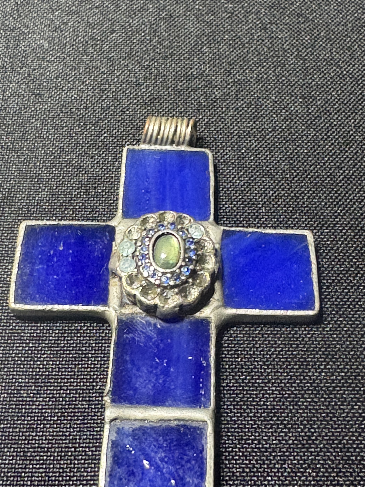 Antik Catholic Kreuz mit Steine