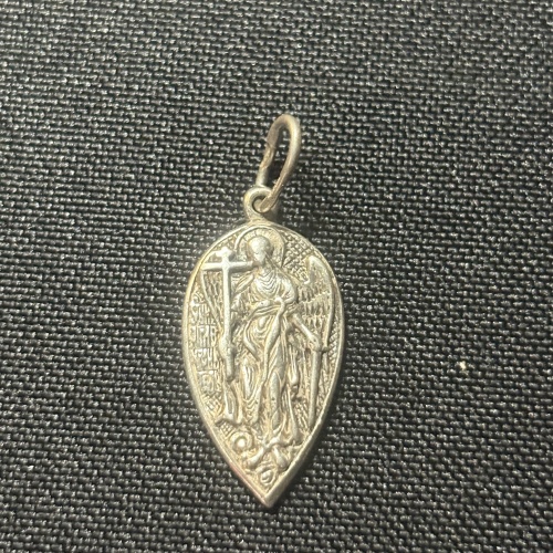 Silberamulett mit Erzengel Michael