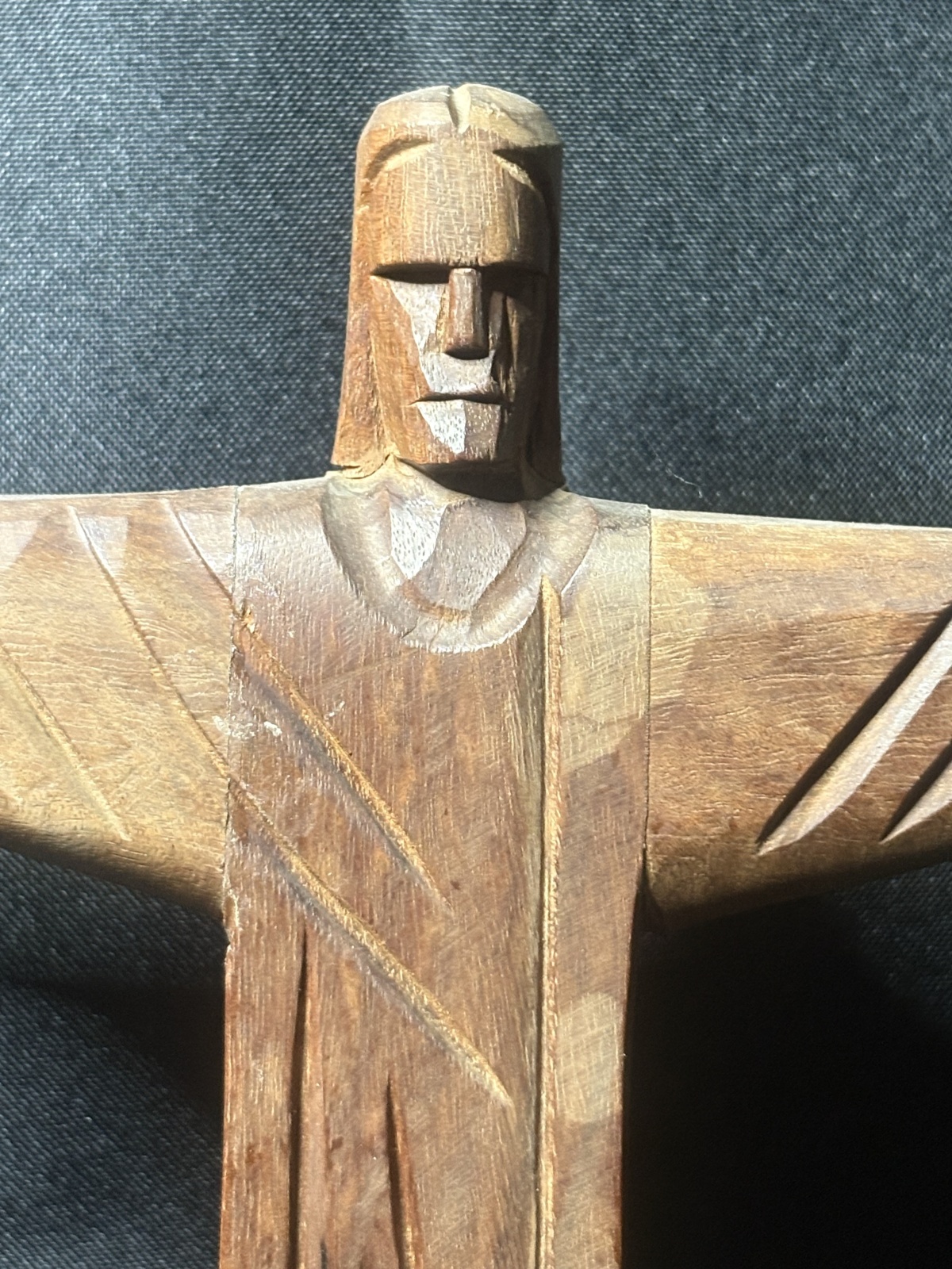 Vintage hölzerne Jesusfigur Rio de Janeiro