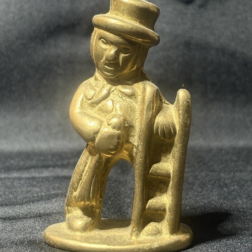 Antik Bronzestatue eines Schornsteinfegers Österreich