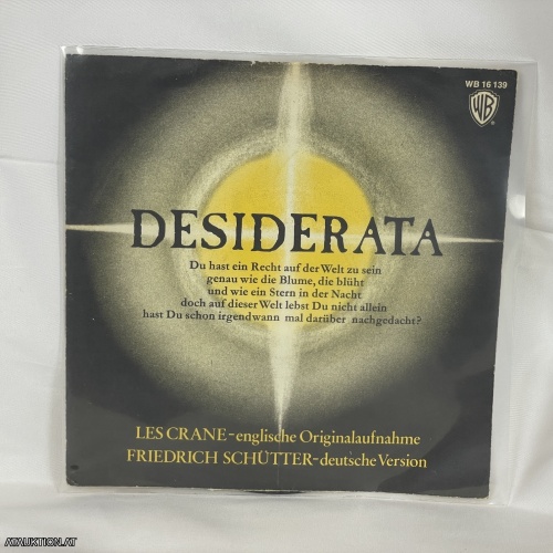 SINGLE / Les Crane / Friedrich Schütter – Desiderata