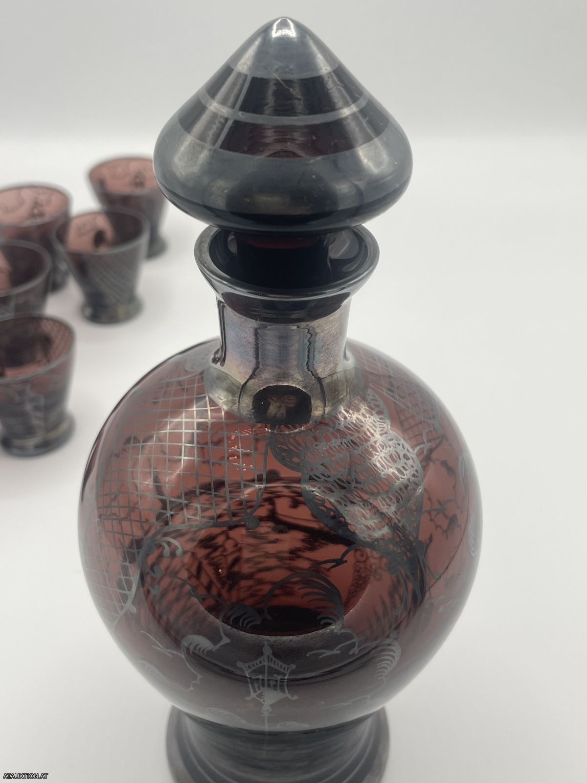 Wunderschönes Murano Set mit Karaffe und 6 Likörgläser