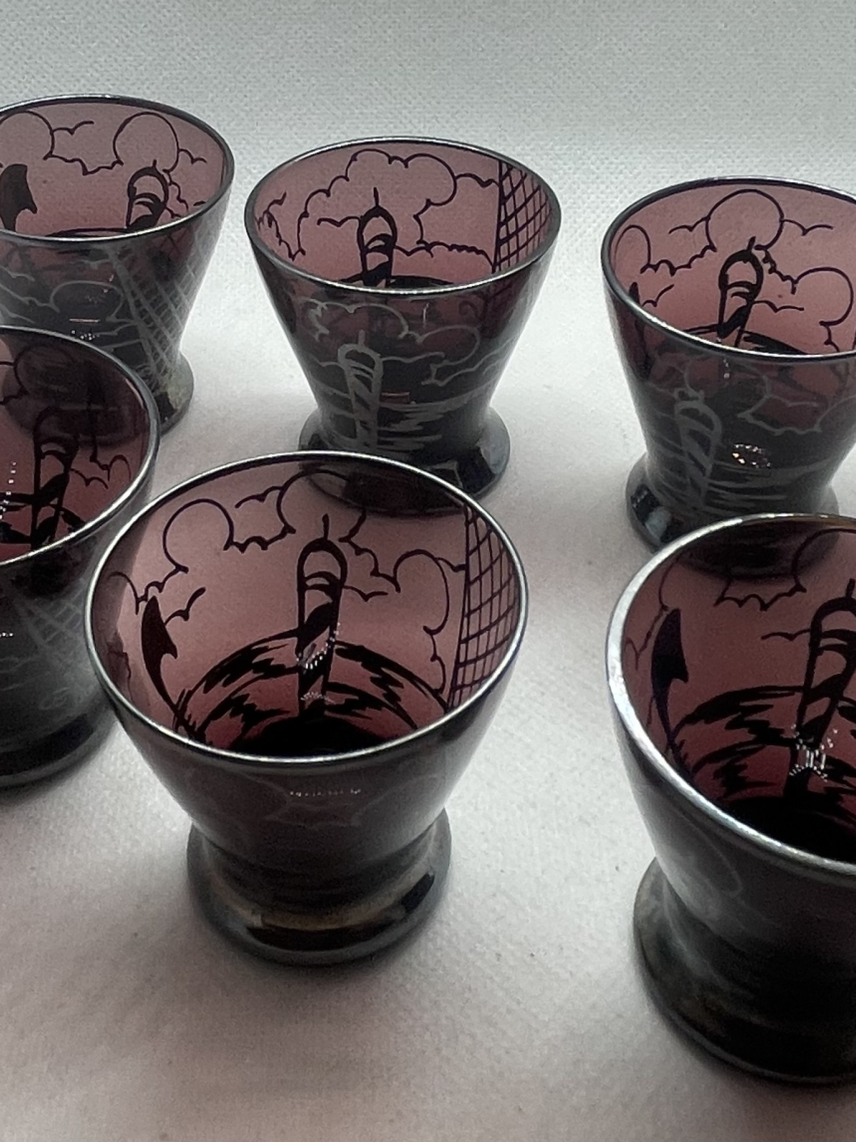 Wunderschönes Murano Set mit Karaffe und 6 Likörgläser