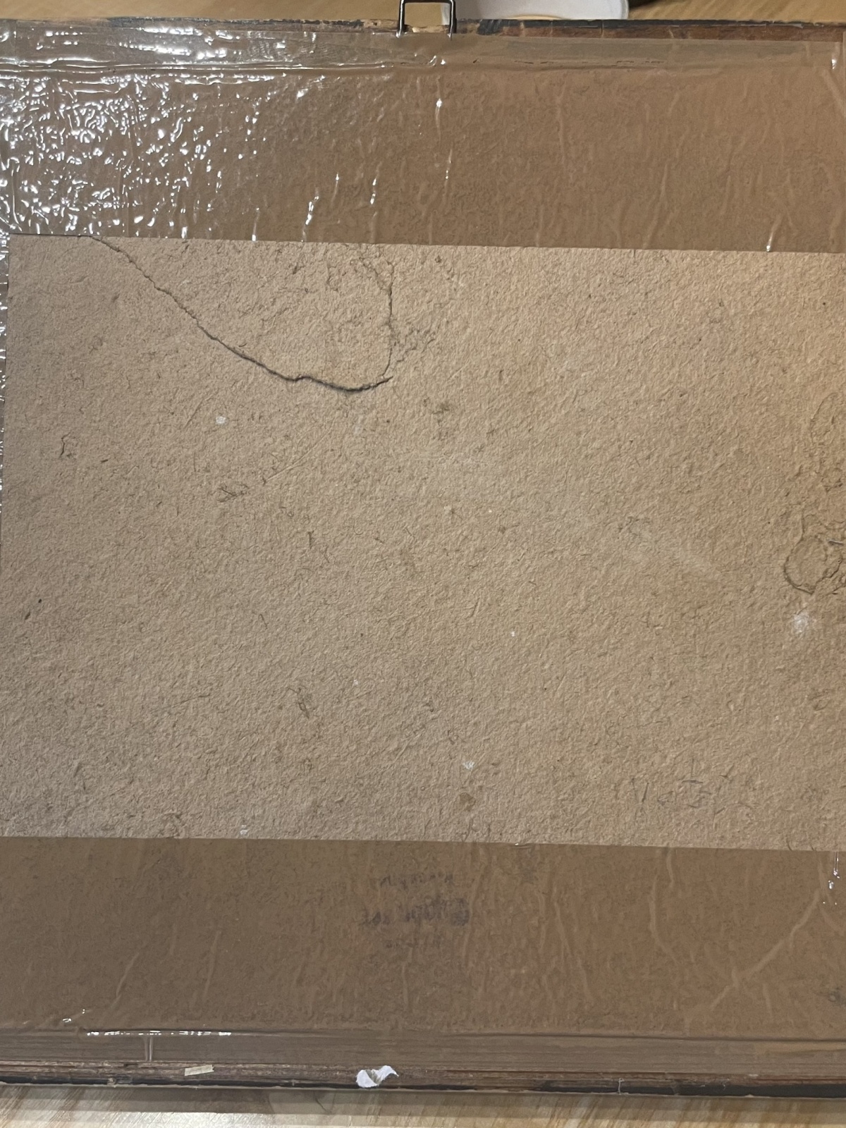 Altes Bild im Rahmen Feuerwehrgruppe um 1900